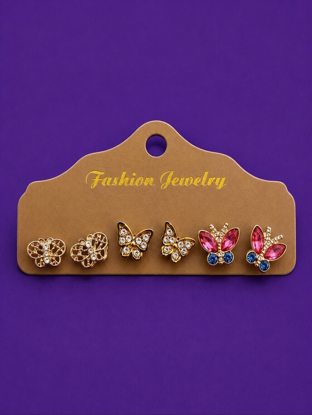 3/$30 Vintage Butterfly Fairycore Post Stud Earrings